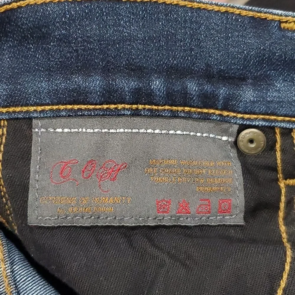 Citizens Of Humanity Elson Mid Rise Straight Leg Jeans Size 25 or 0
